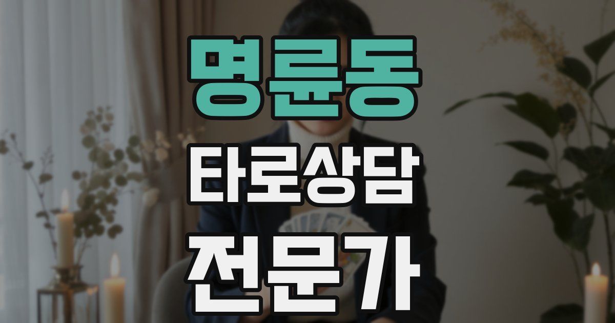 명륜동 타로상담전문가 자격증