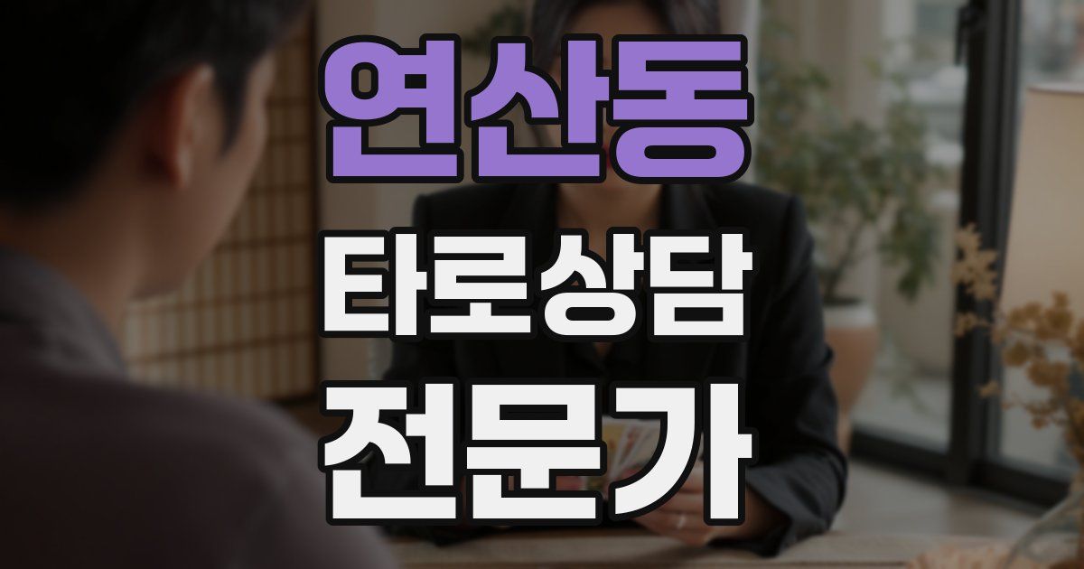 연산동 타로상담전문가 자격증