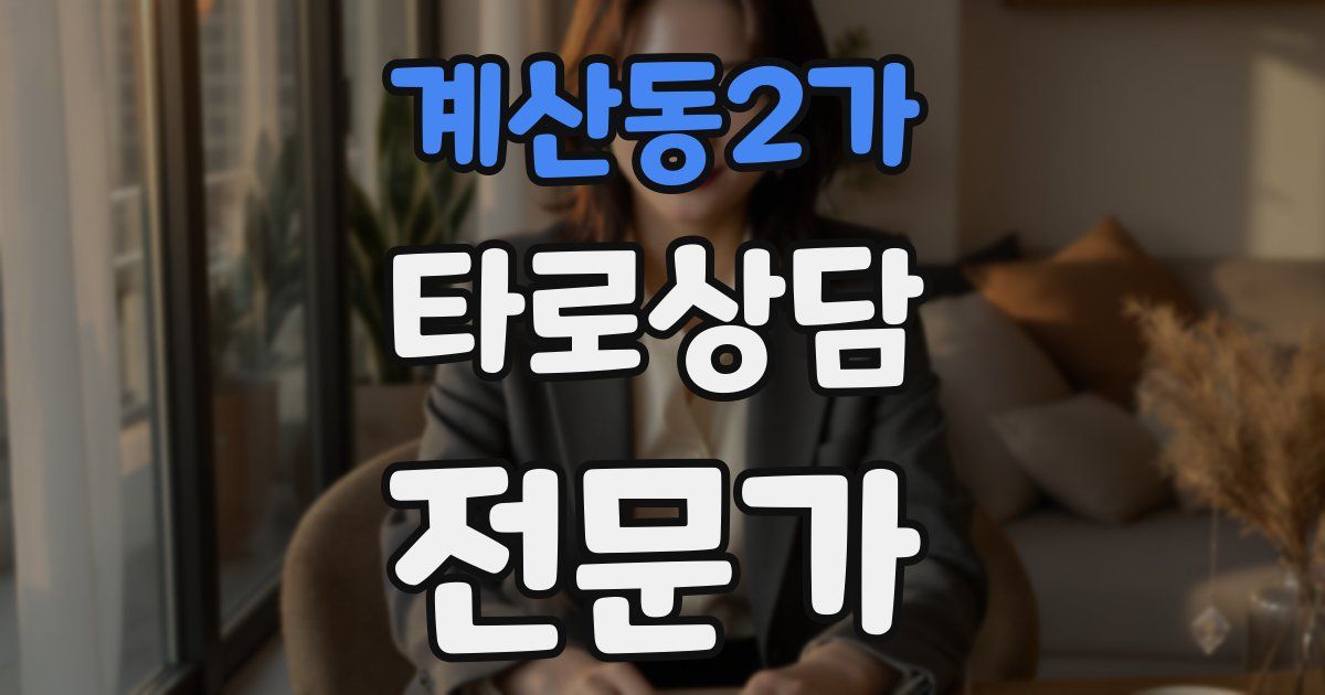 계산동2가 타로상담전문가 자격증