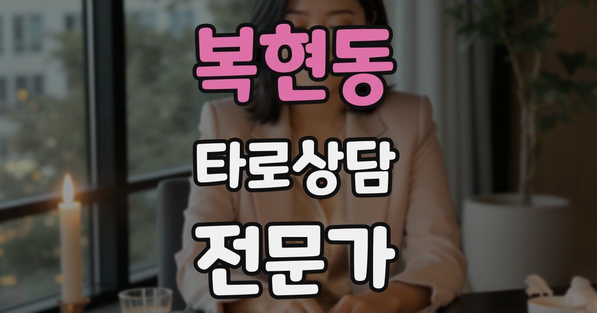 복현동 타로상담전문가 자격증