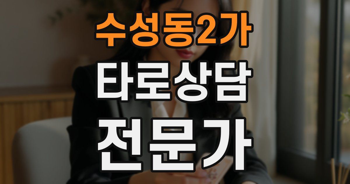 수성동2가 타로상담전문가 자격증