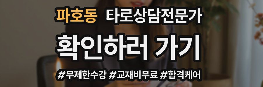 파호동 타로상담전문가 자격증