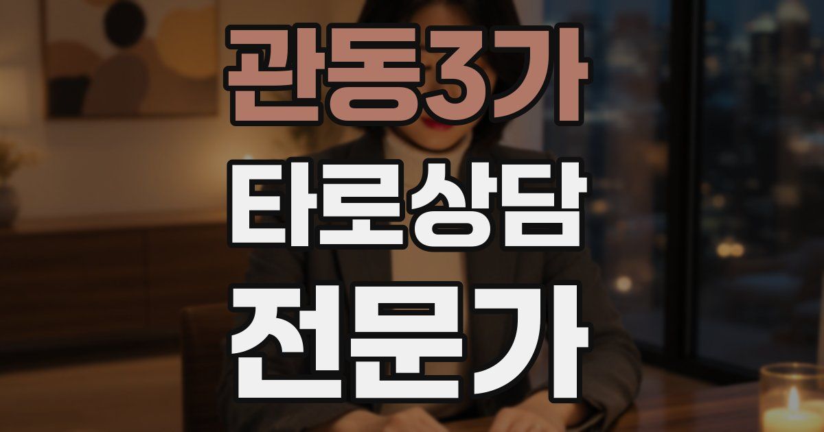 관동3가 타로상담전문가 자격증