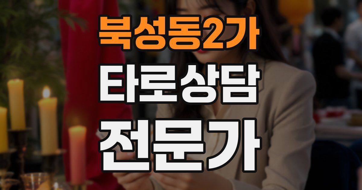 북성동2가 타로상담전문가 자격증