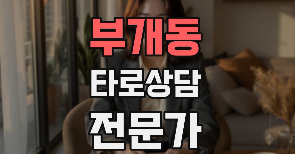 부개동 타로상담전문가 자격증