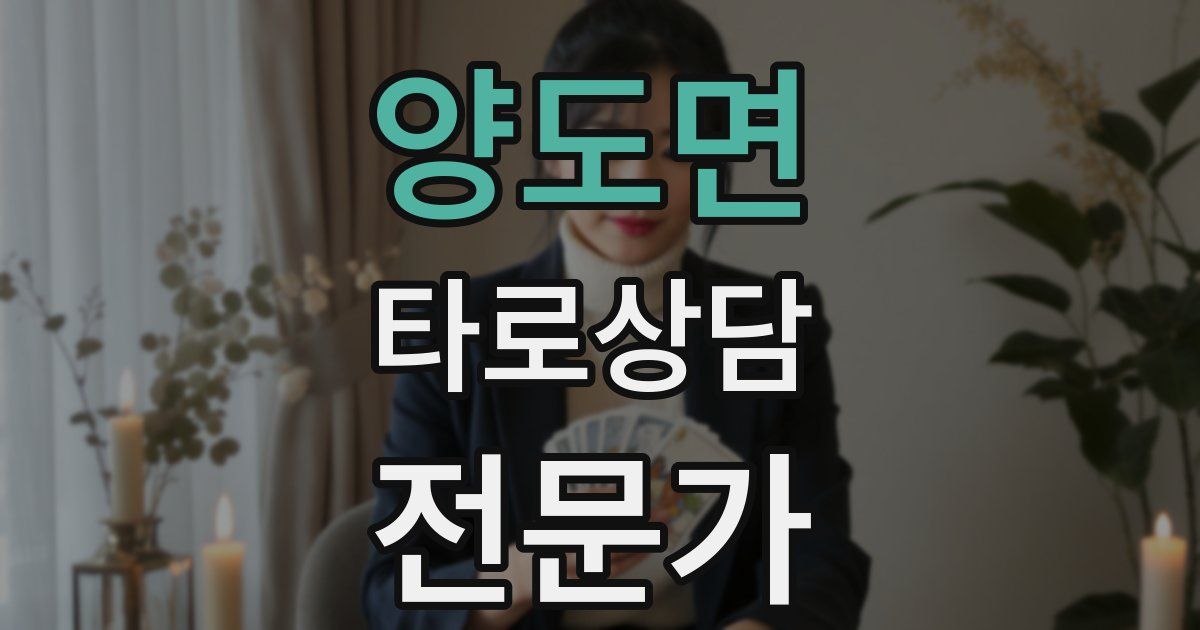 양도면 타로상담전문가 자격증