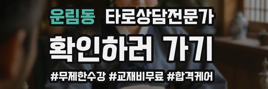 운림동 타로상담전문가 자격증