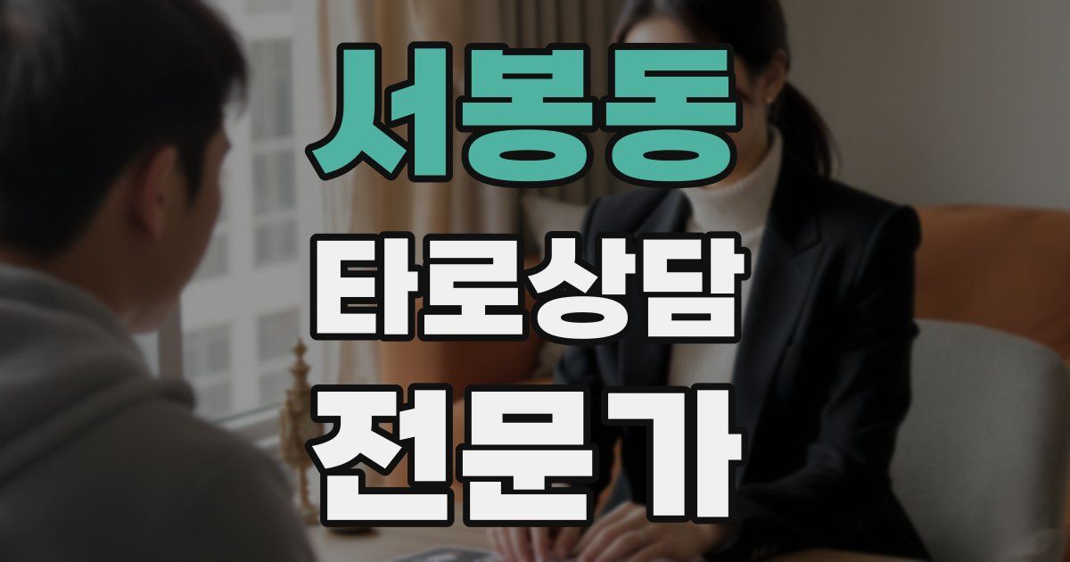 서봉동 타로상담전문가 자격증