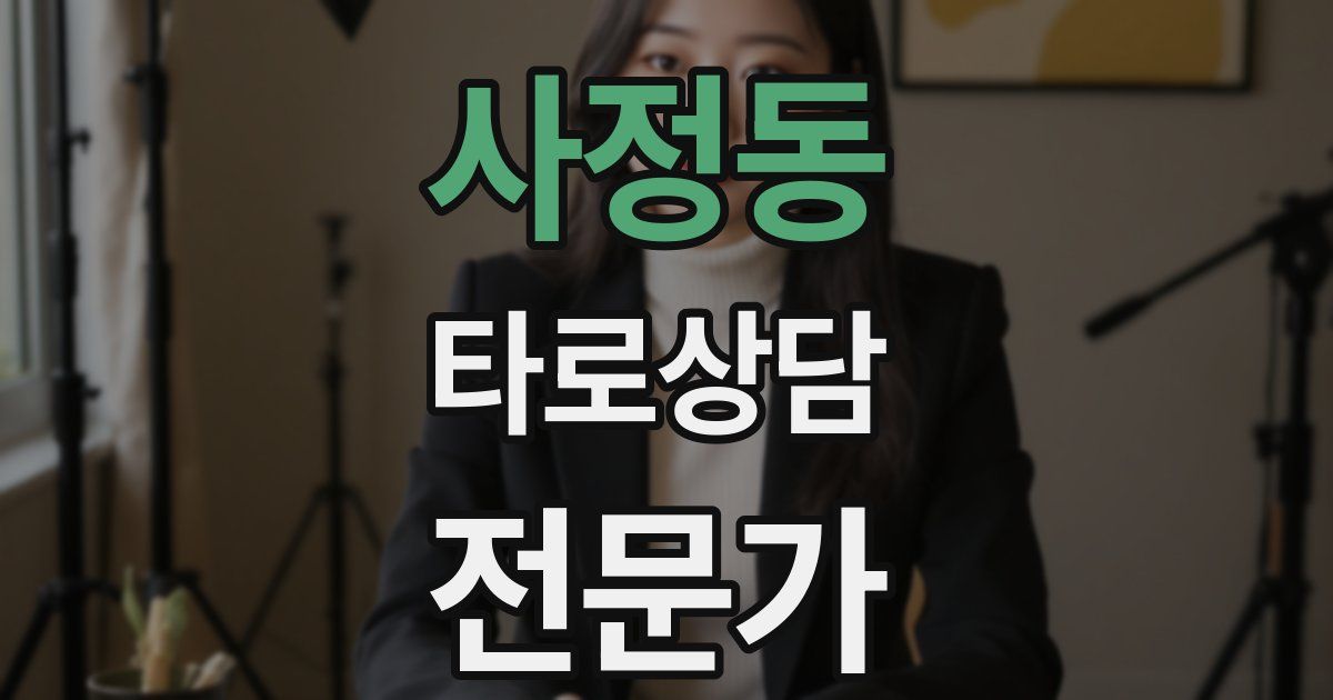 사정동 타로상담전문가 자격증