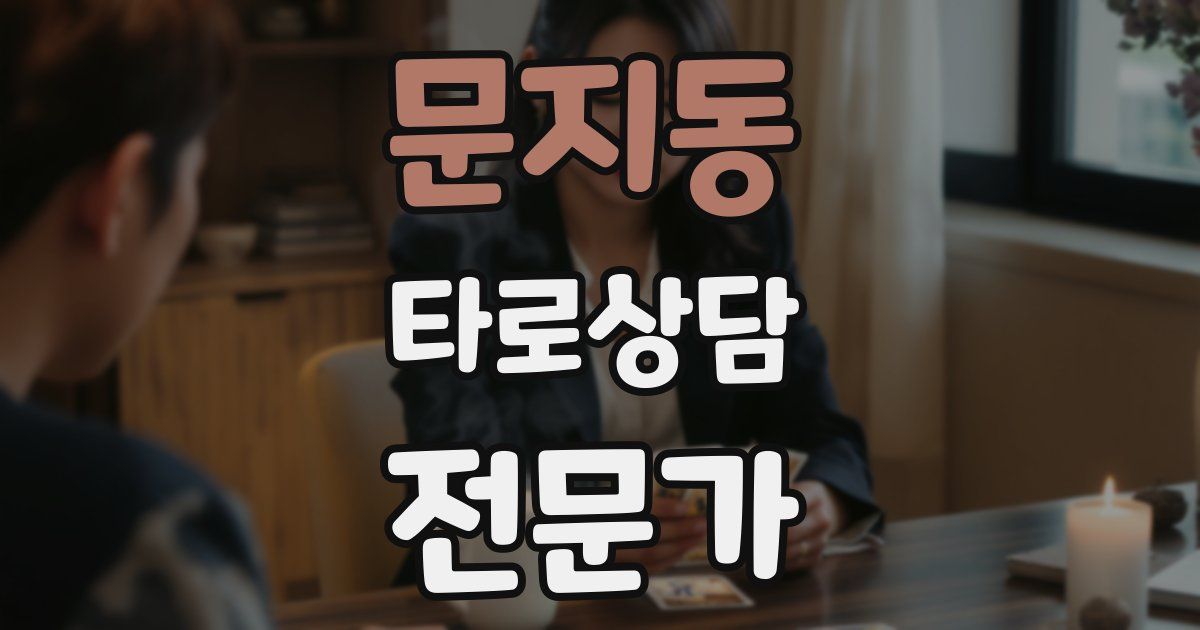 문지동 타로상담전문가 자격증