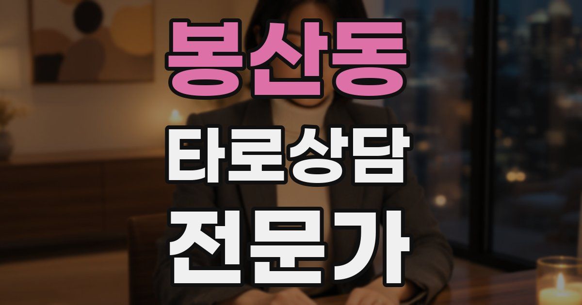 봉산동 타로상담전문가 자격증