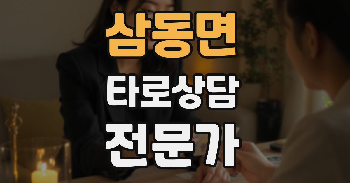 삼동면 타로상담전문가 자격증