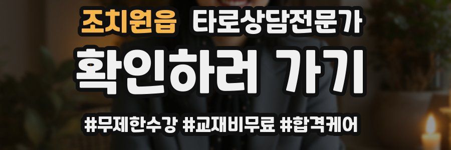 조치원읍 타로상담전문가 자격증