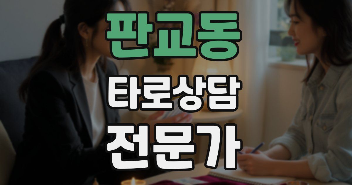 판교동 타로상담전문가 자격증