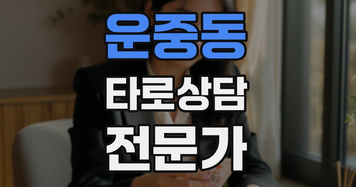 운중동 타로상담전문가 자격증