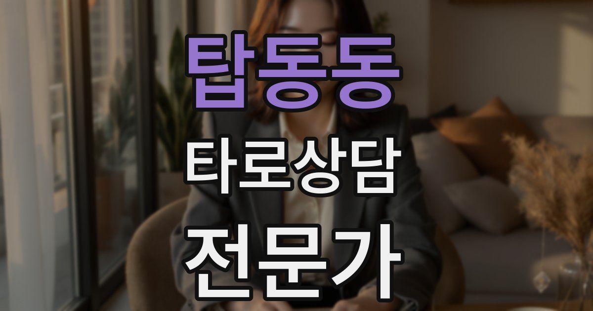 탑동동 타로상담전문가 자격증