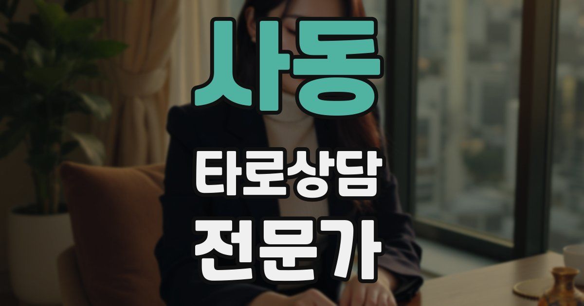 사동 타로상담전문가 자격증