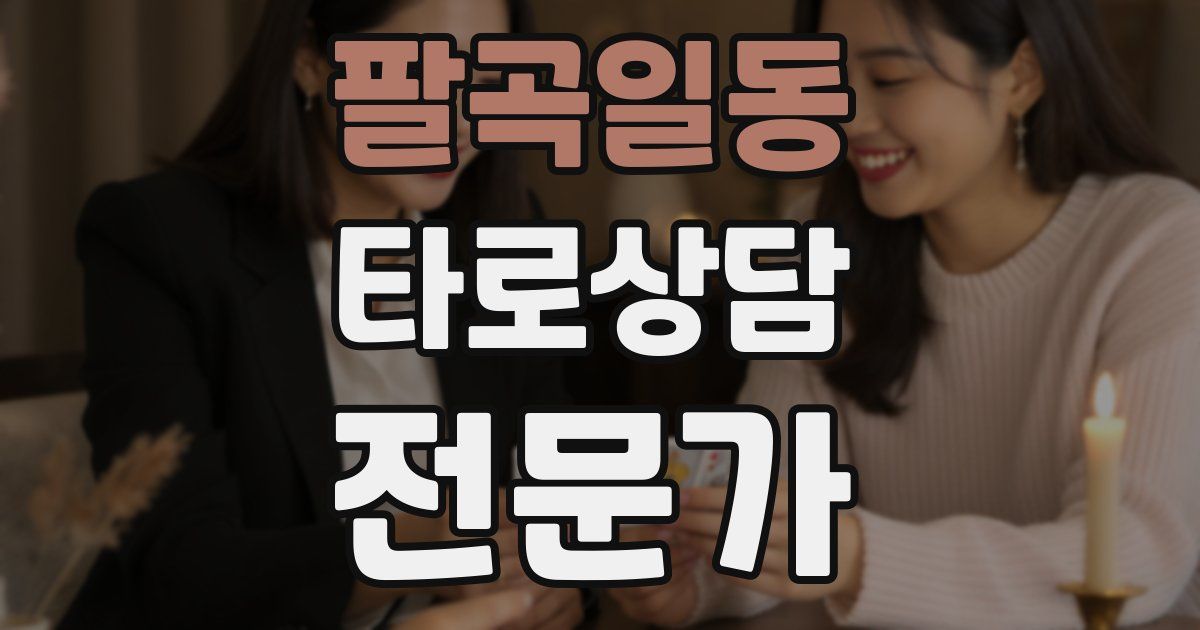 팔곡일동 타로상담전문가 자격증