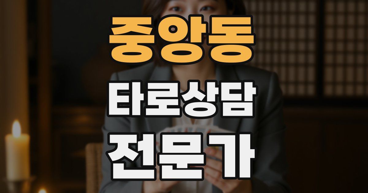 중앙동 타로상담전문가 자격증