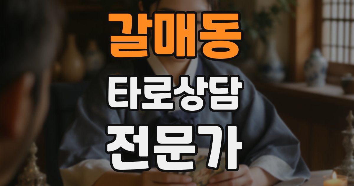 갈매동 타로상담전문가 자격증