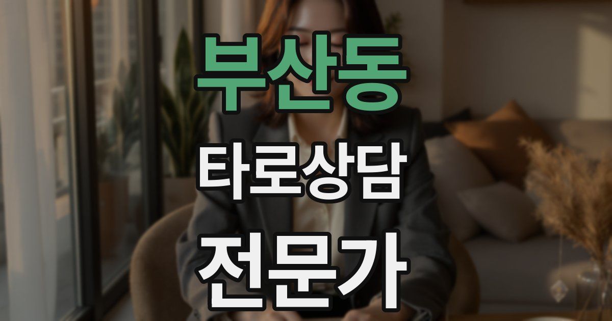 부산동 타로상담전문가 자격증
