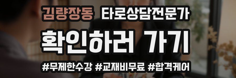 김량장동 타로상담전문가 자격증