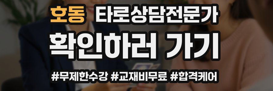 호동 타로상담전문가 자격증