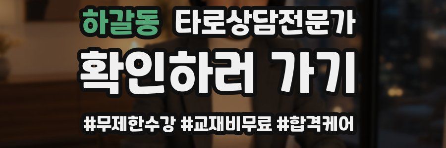 하갈동 타로상담전문가 자격증