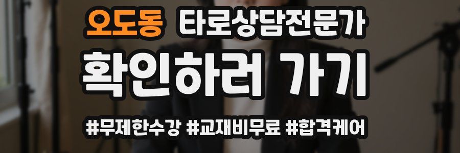 오도동 타로상담전문가 자격증