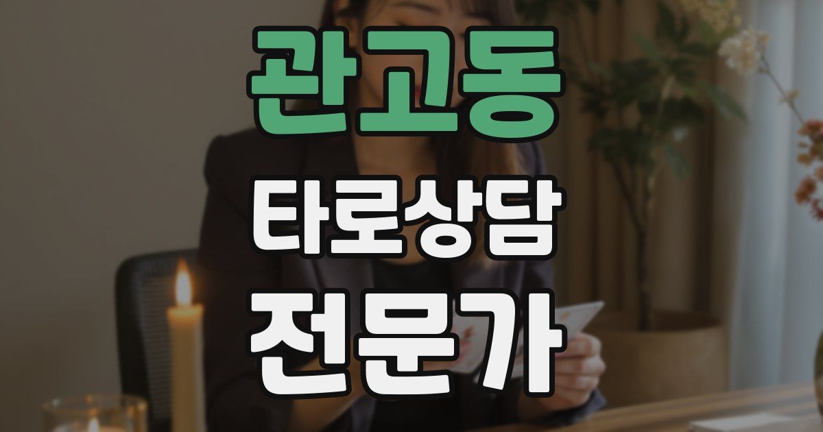 관고동 타로상담전문가 자격증