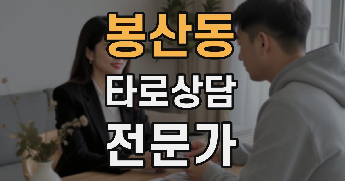 봉산동 타로상담전문가 자격증