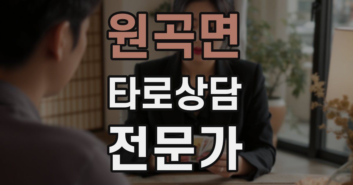원곡면 타로상담전문가 자격증