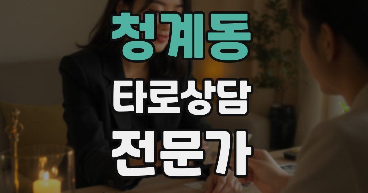 청계동 타로상담전문가 자격증