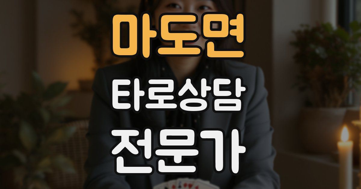 마도면 타로상담전문가 자격증