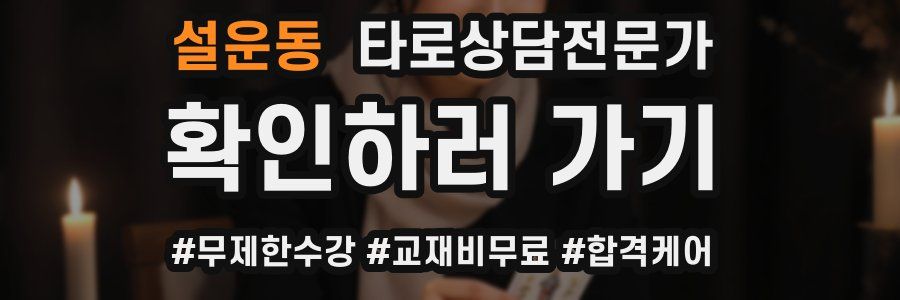 설운동 타로상담전문가 자격증