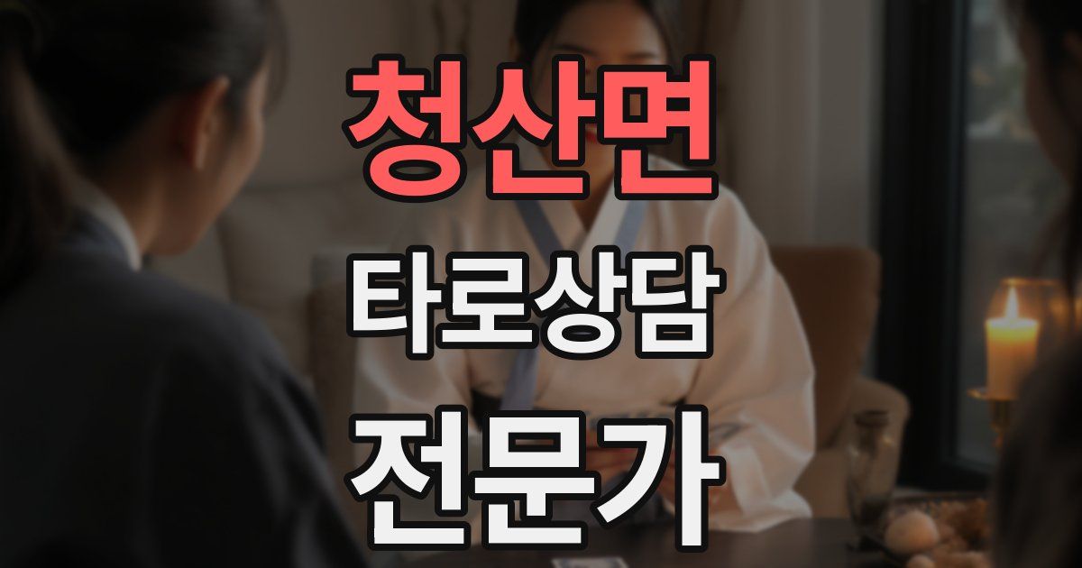 청산면 타로상담전문가 자격증