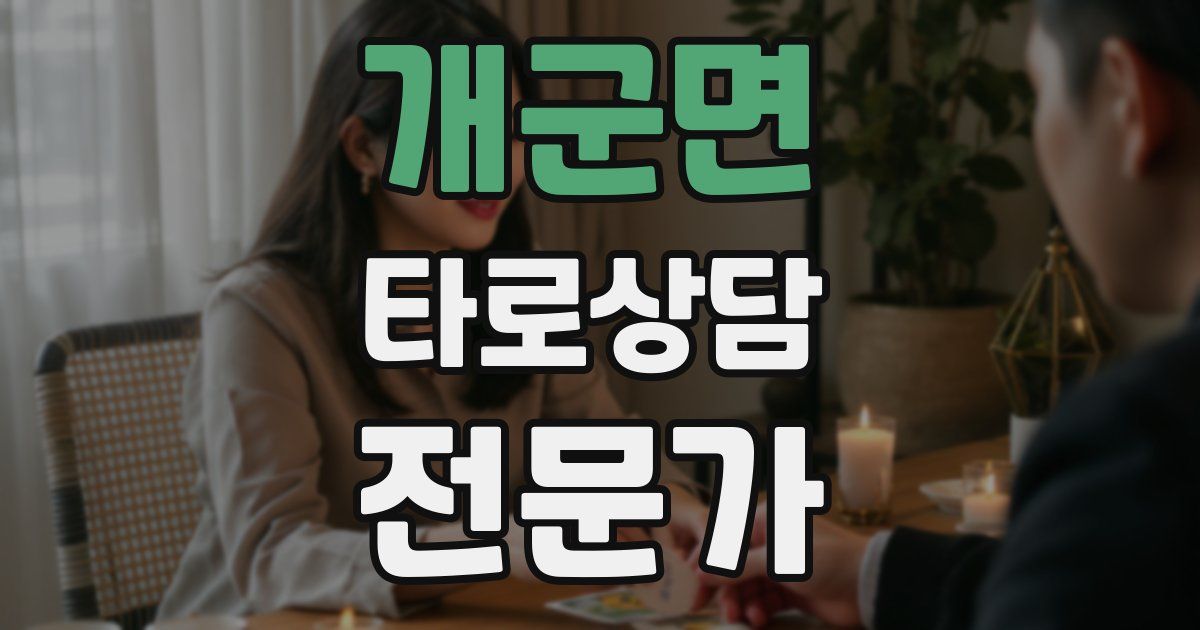 개군면 타로상담전문가 자격증