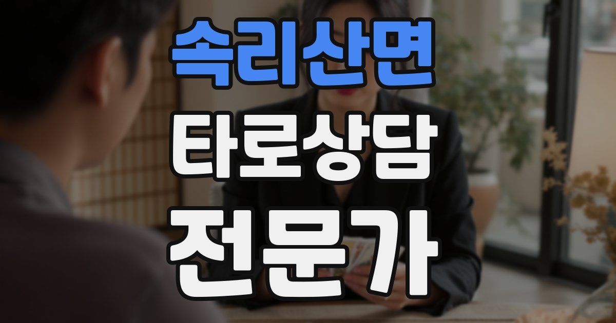 속리산면 타로상담전문가 자격증