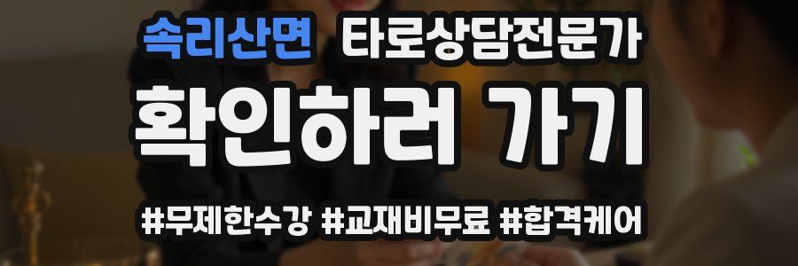 속리산면 타로상담전문가 자격증