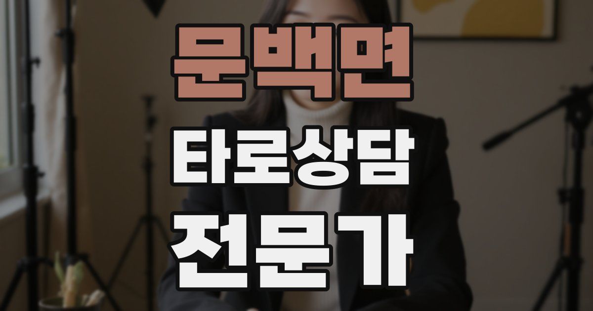 문백면 타로상담전문가 자격증