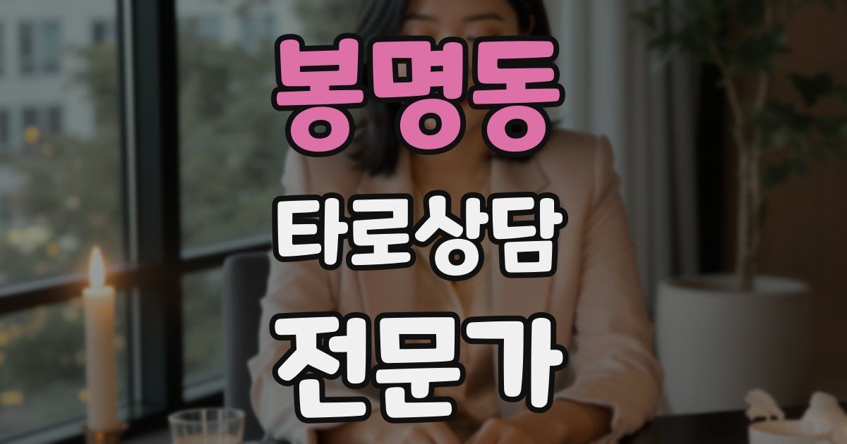 봉명동 타로상담전문가 자격증
