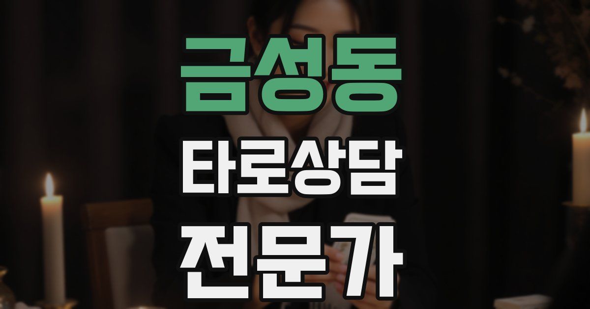금성동 타로상담전문가 자격증