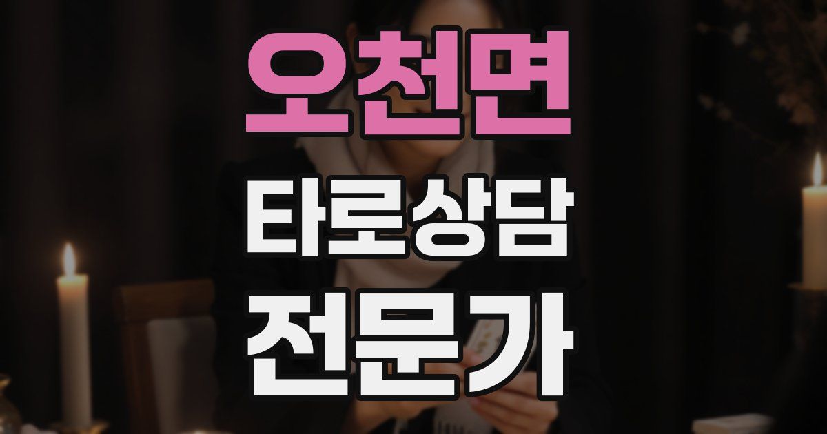 오천면 타로상담전문가 자격증