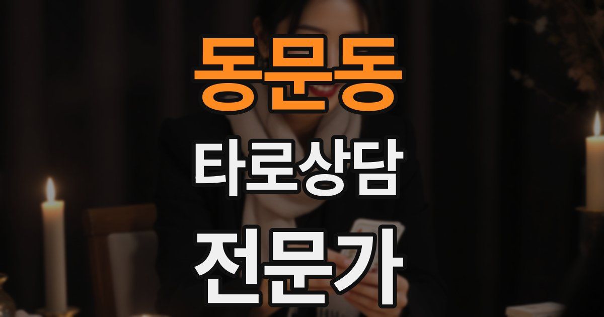 동문동 타로상담전문가 자격증