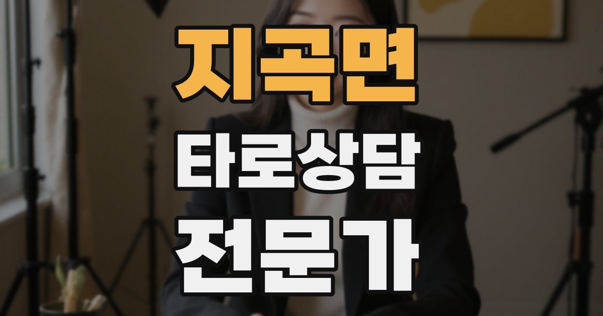 지곡면 타로상담전문가 자격증