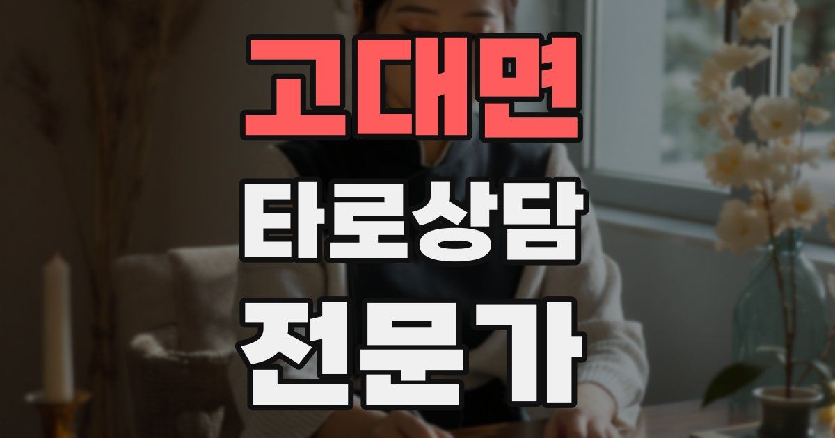 고대면 타로상담전문가 자격증