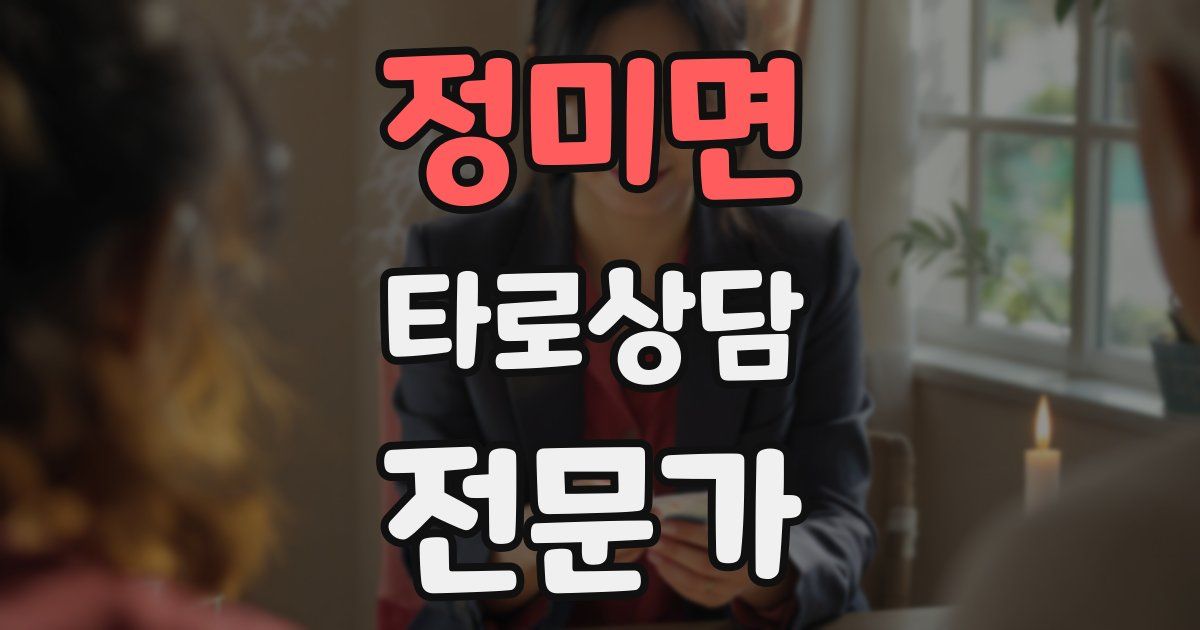 정미면 타로상담전문가 자격증