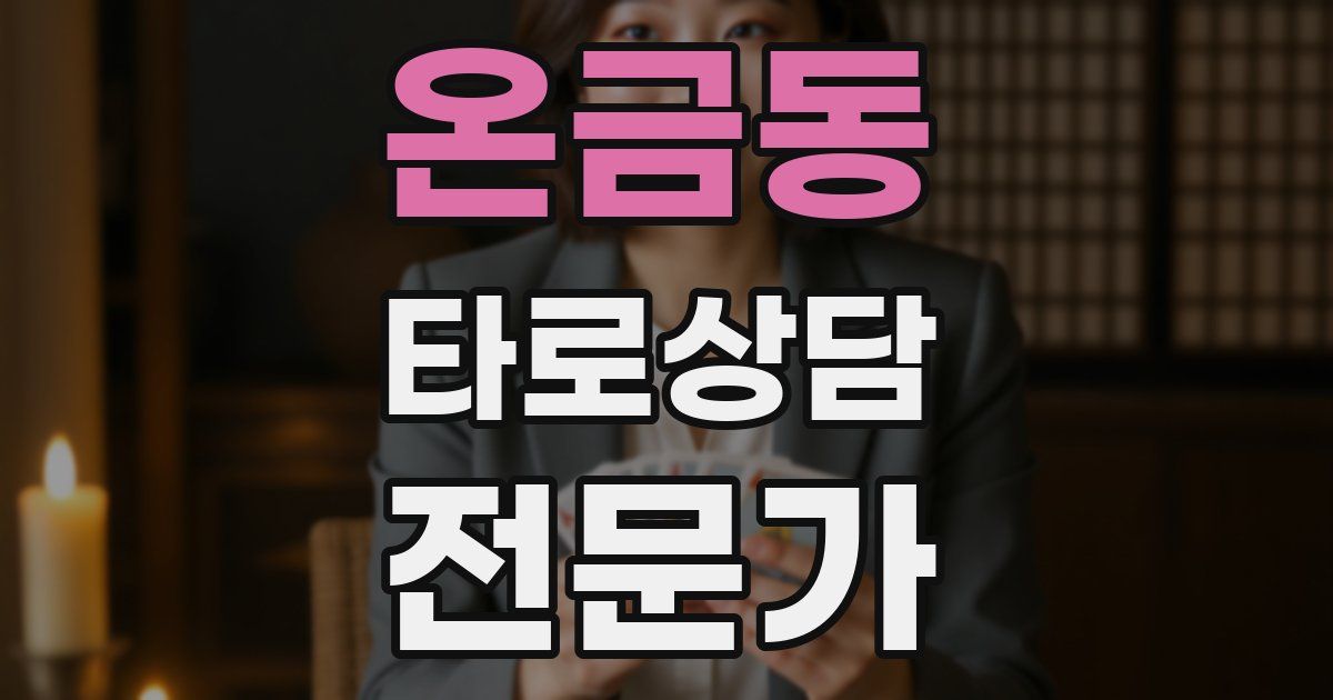 온금동 타로상담전문가 자격증