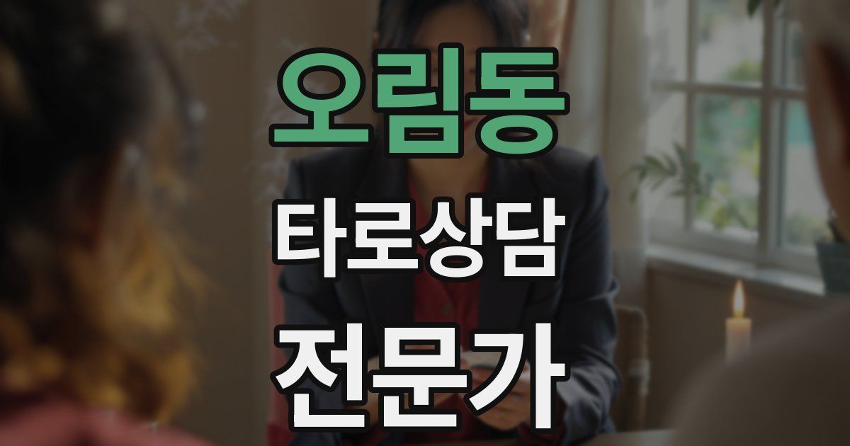 오림동 타로상담전문가 자격증