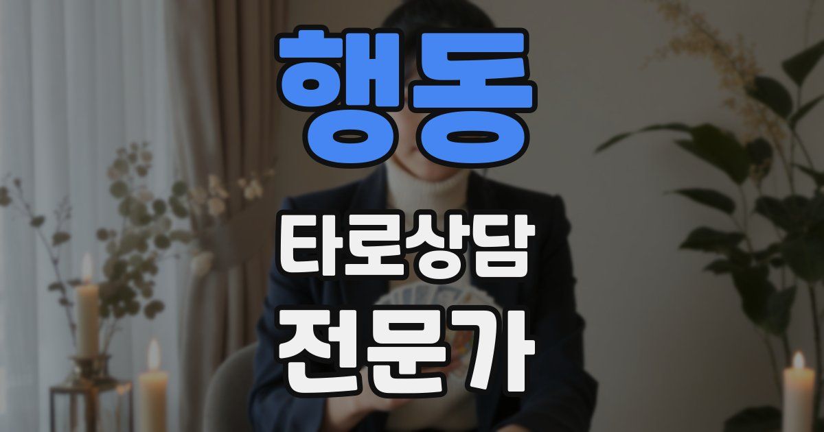 행동 타로상담전문가 자격증